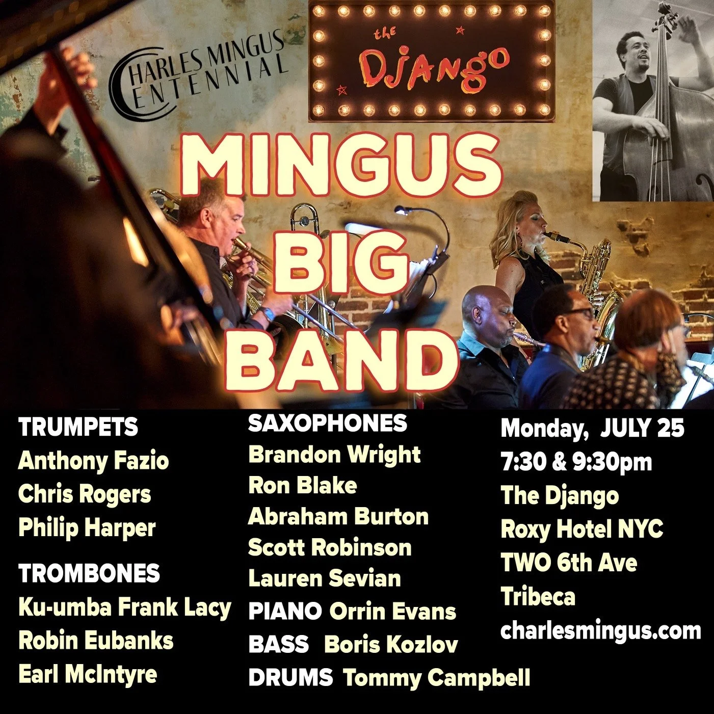 Mingus Big Band at The Django 7/25