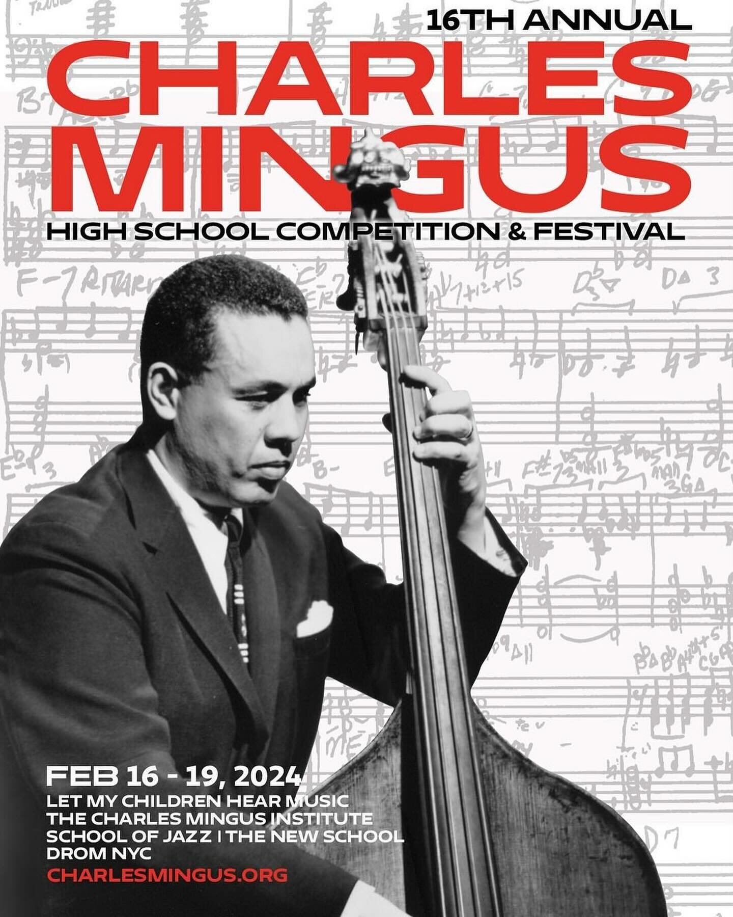 The 16th Annual Charles Mingus High School Competition &amp; Festival is in full swing! 

Events are free and open to the public

More info and livestreams at charlesmingus.org