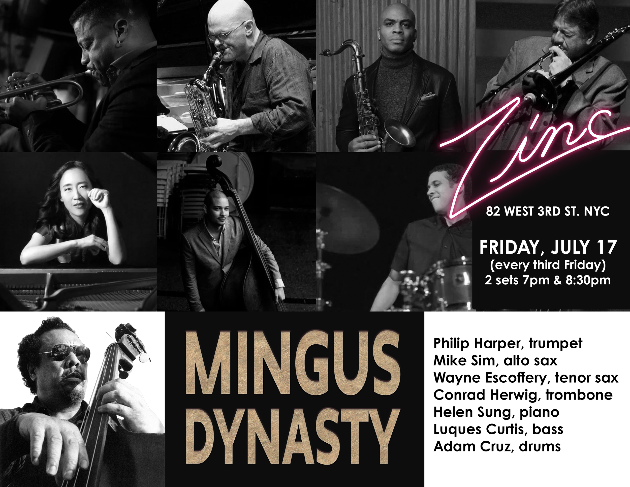 Mingus Dynasty at Zinc Bar July 17, 2026
