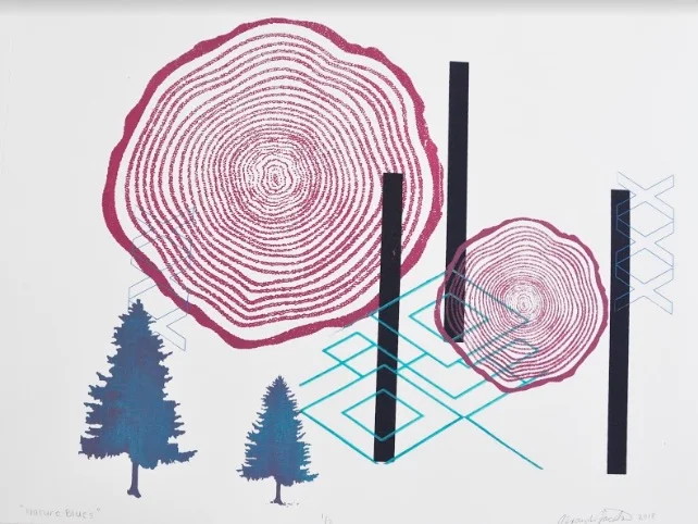 Natural Blues - Unplanned Print 2018