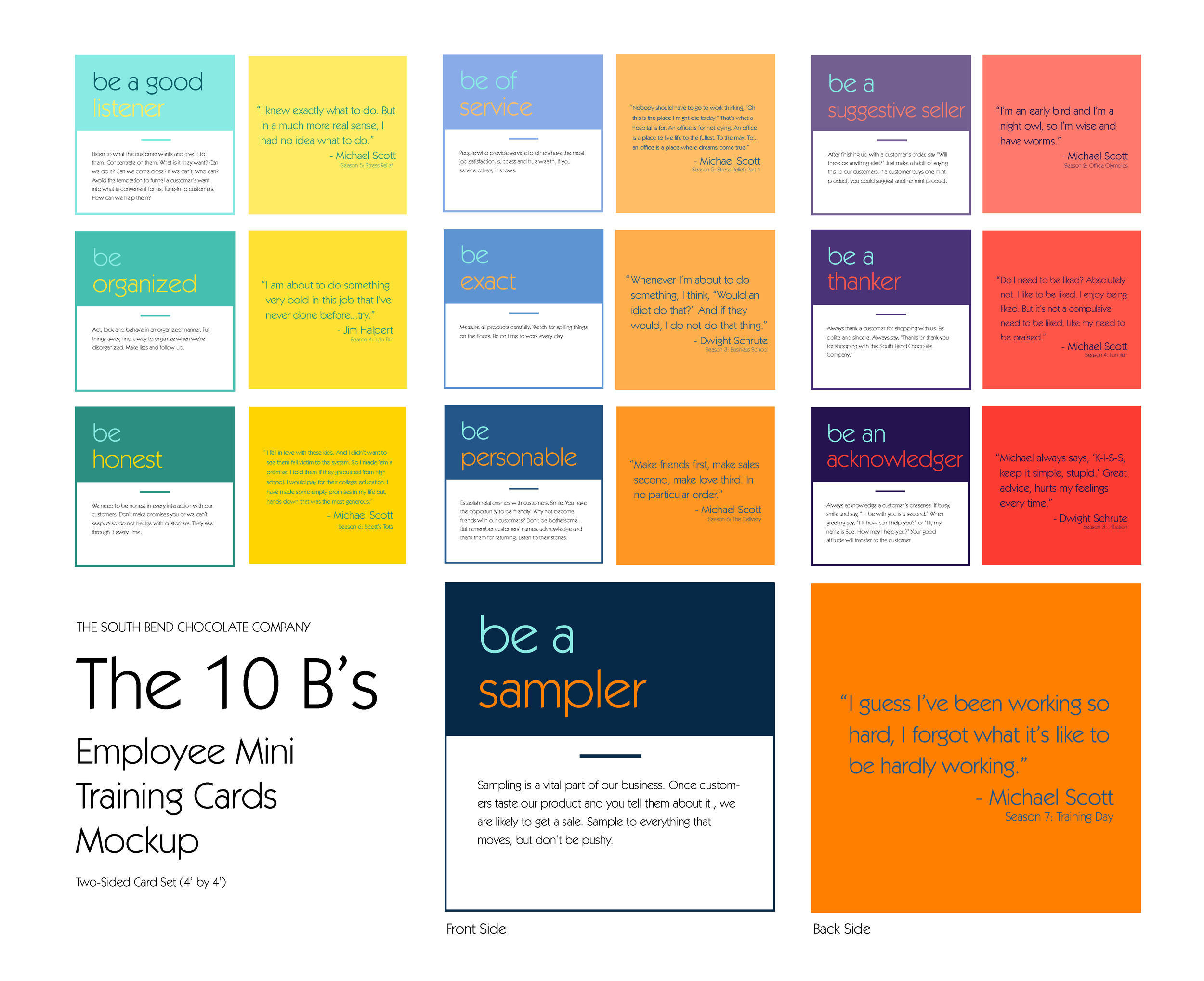 Training Cards - Combining Humor and Professional Guidelines