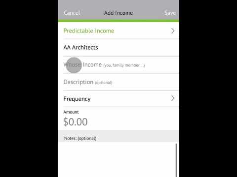 moneySweet Tutorial 1: Predictable Income