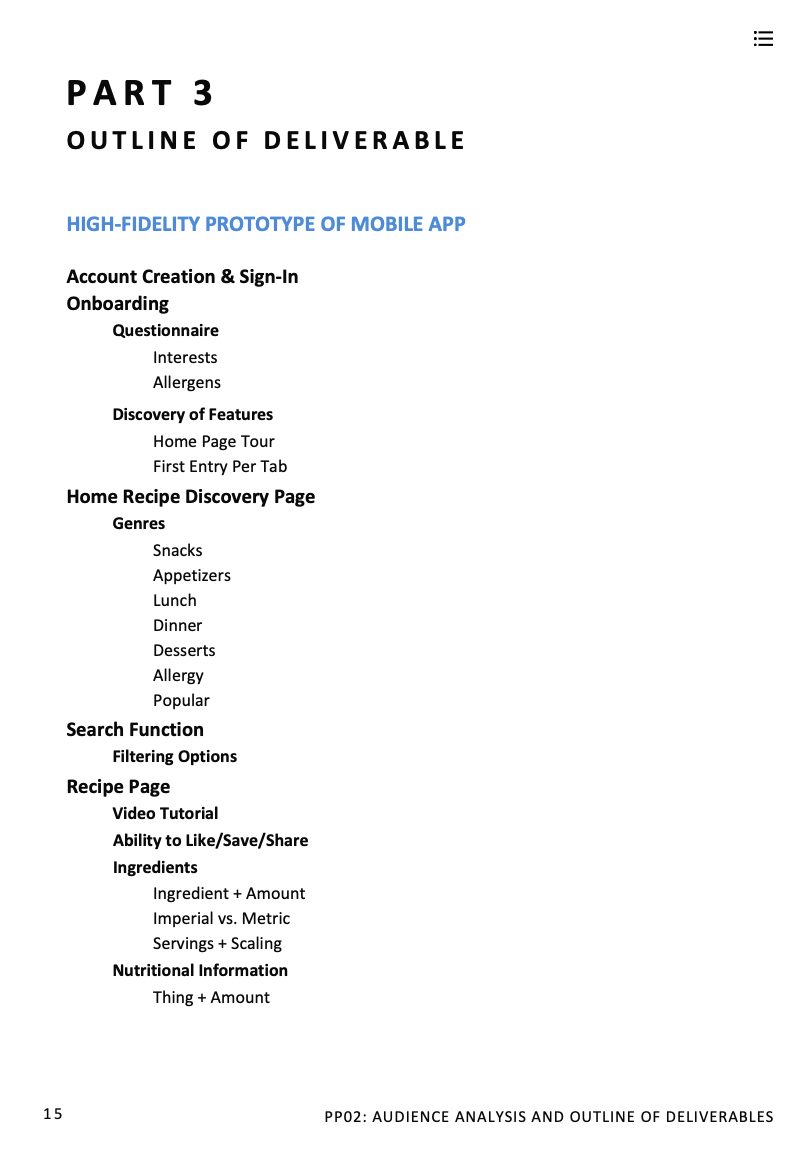  User research summary 