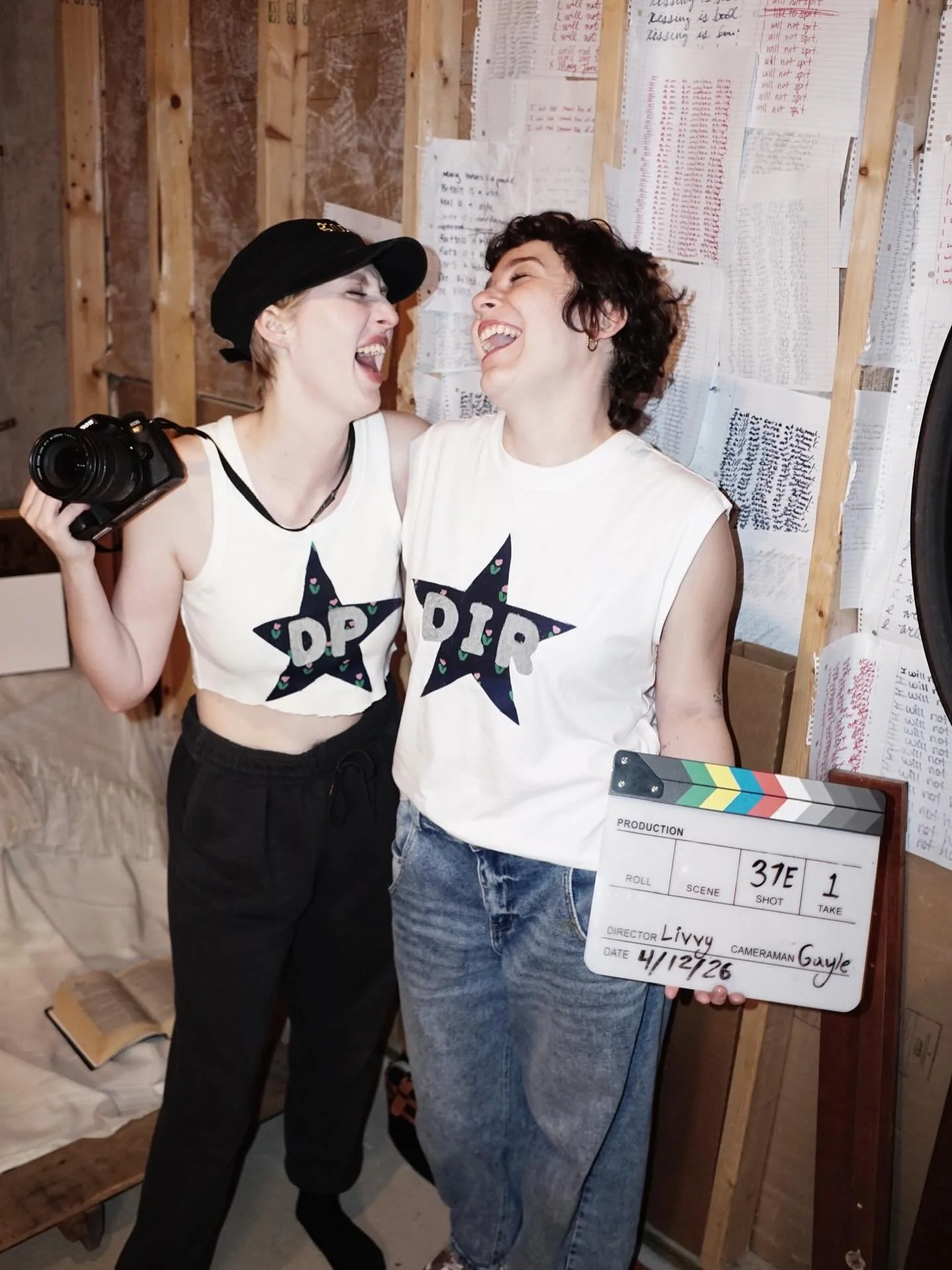 Wore the pants this weekend as director of BLESSED ARE THE UNCLEAN with @sapphicstarproductions ⛪️ Working on an all queer, tgnc, and women-led set is magical. 

📷 @metherell_film 
&bull;
#queerfilm #sapphicfilm