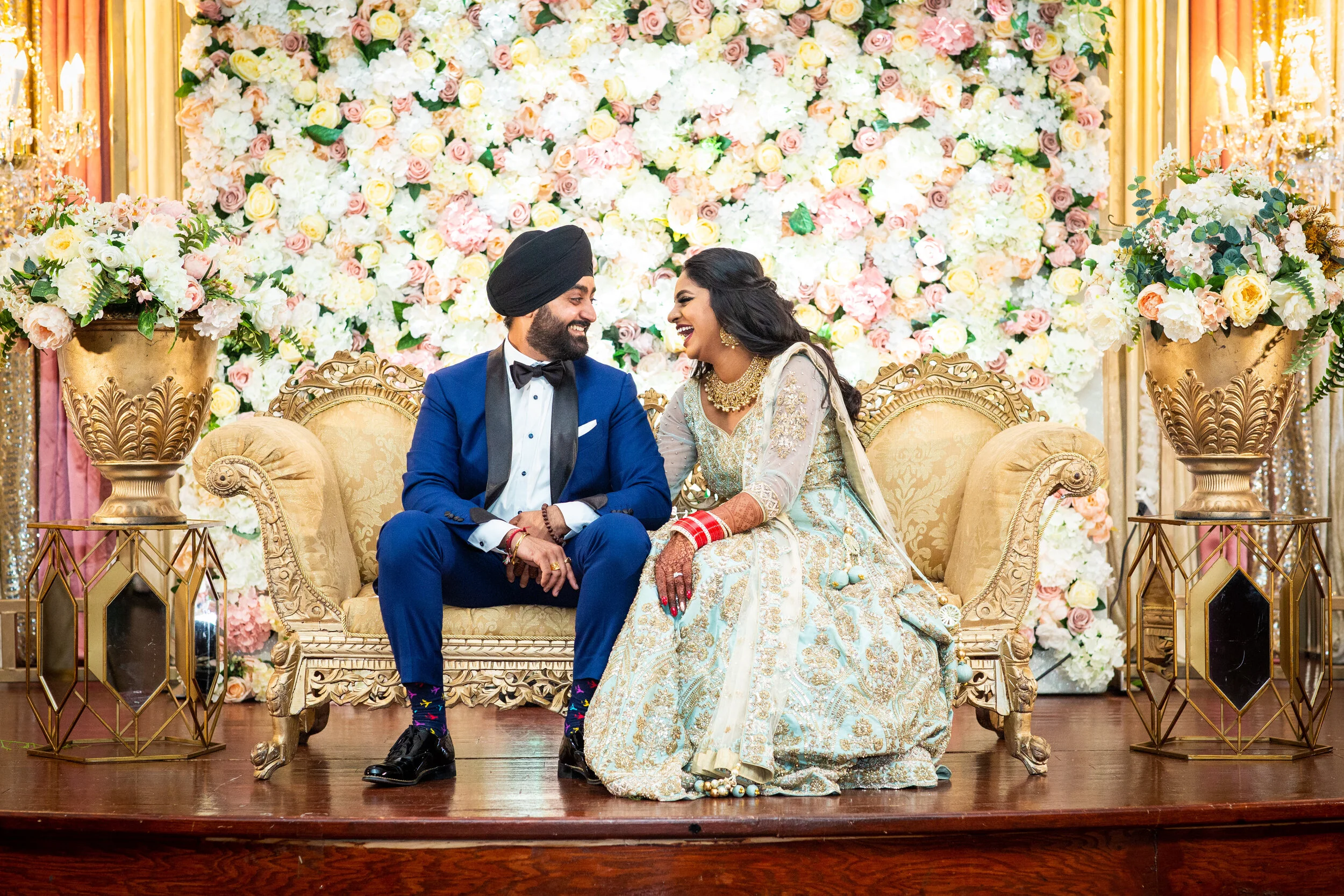 Candid moment at a Wedding Reception 