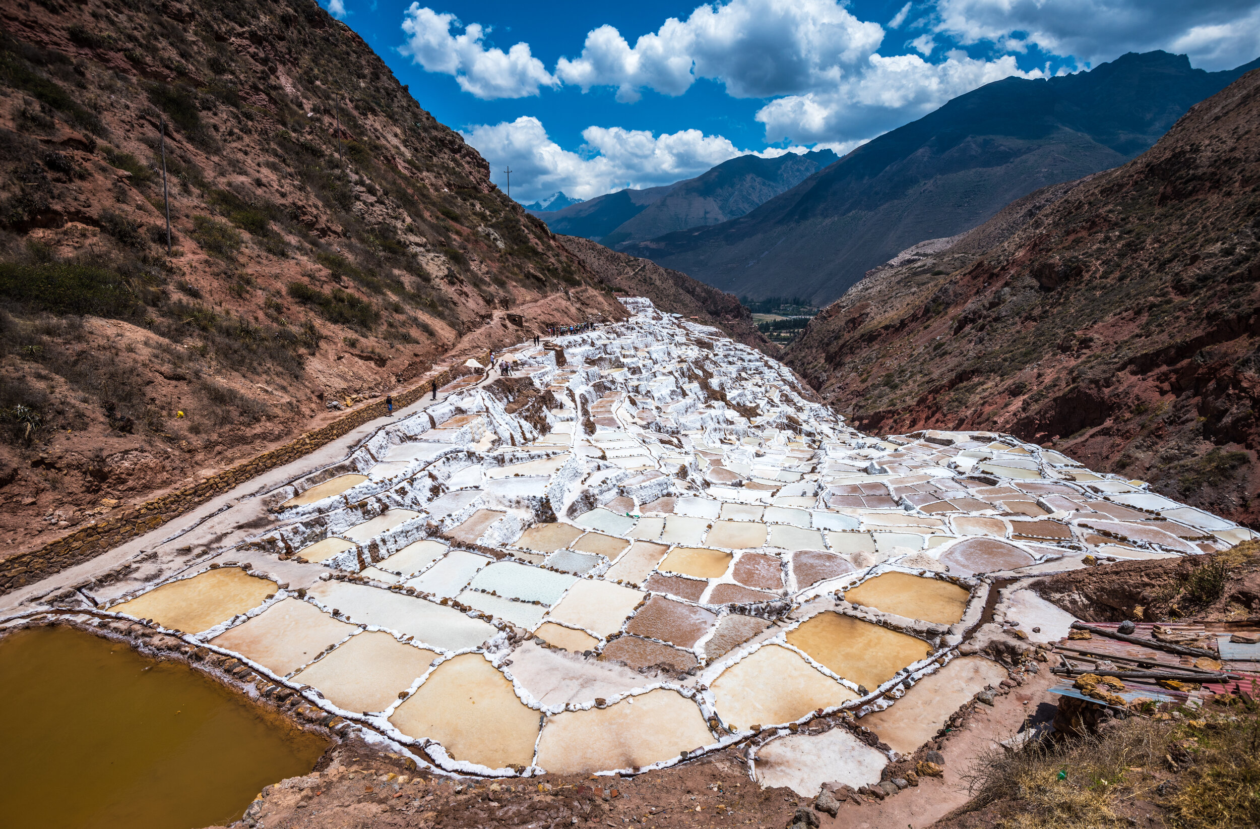 2) Incan salt mines of Maras