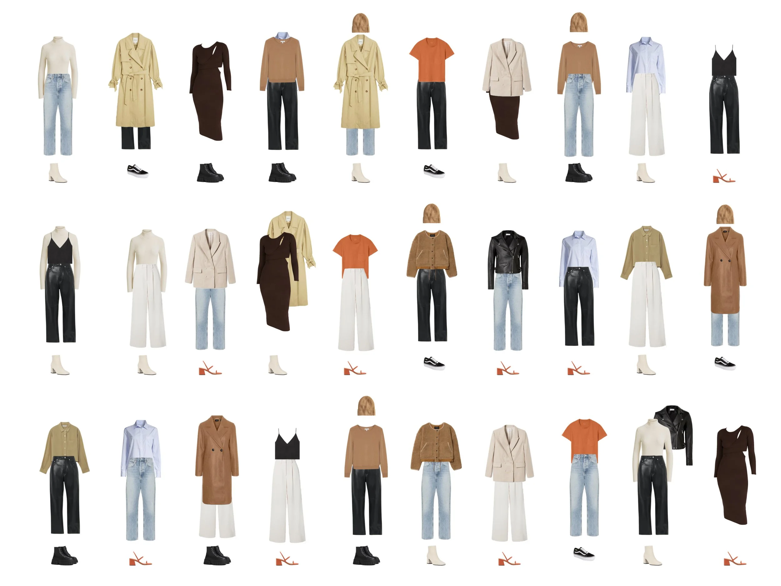 Fall + Winter Capsule Wardrobe on a Budget // All Under 100 — waardrobe_