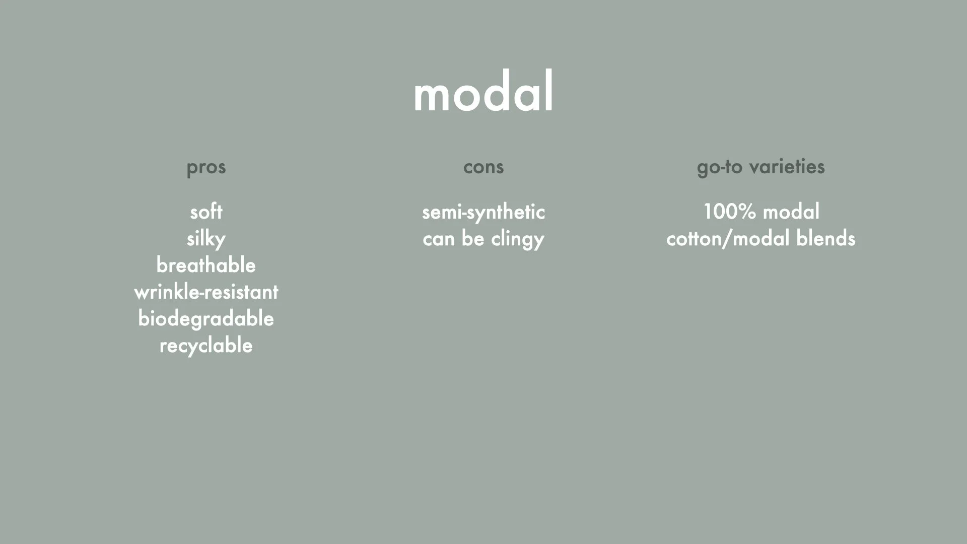 Quality Clothing Guide: Materials — alyssa rudman