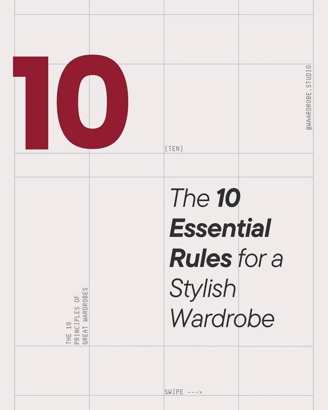 10 years of wardrobe styling distilled into 10 essential rules.

Swipe through, take notes, and save this post so you&rsquo;ll always remember how to be effortlessly stylish.

Which of these 10 rules do you already follow?