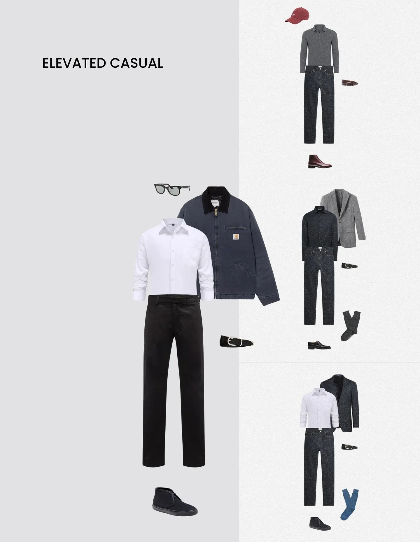 Want to do this for yourself? Comment STYLEBOOK to learn more.

A sneak peek at a recent capsule for a male client. Would you (or your SO) wear this? 

- Color Palette: True Winter
- Body Type: Balance + Vertical
- Style Words: Polished, Heritage, Un