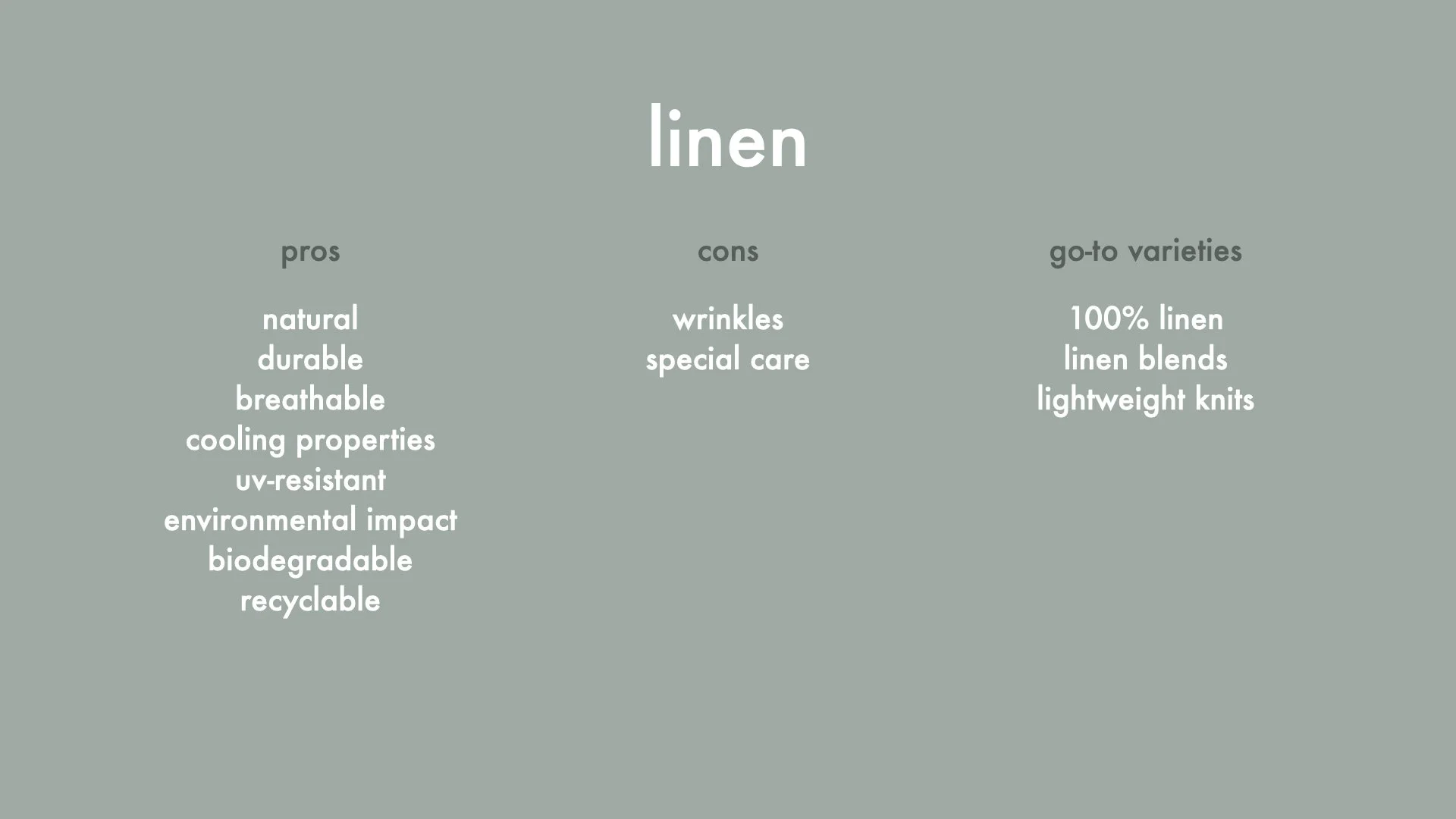 Quality Clothing Guide: Materials — alyssa rudman