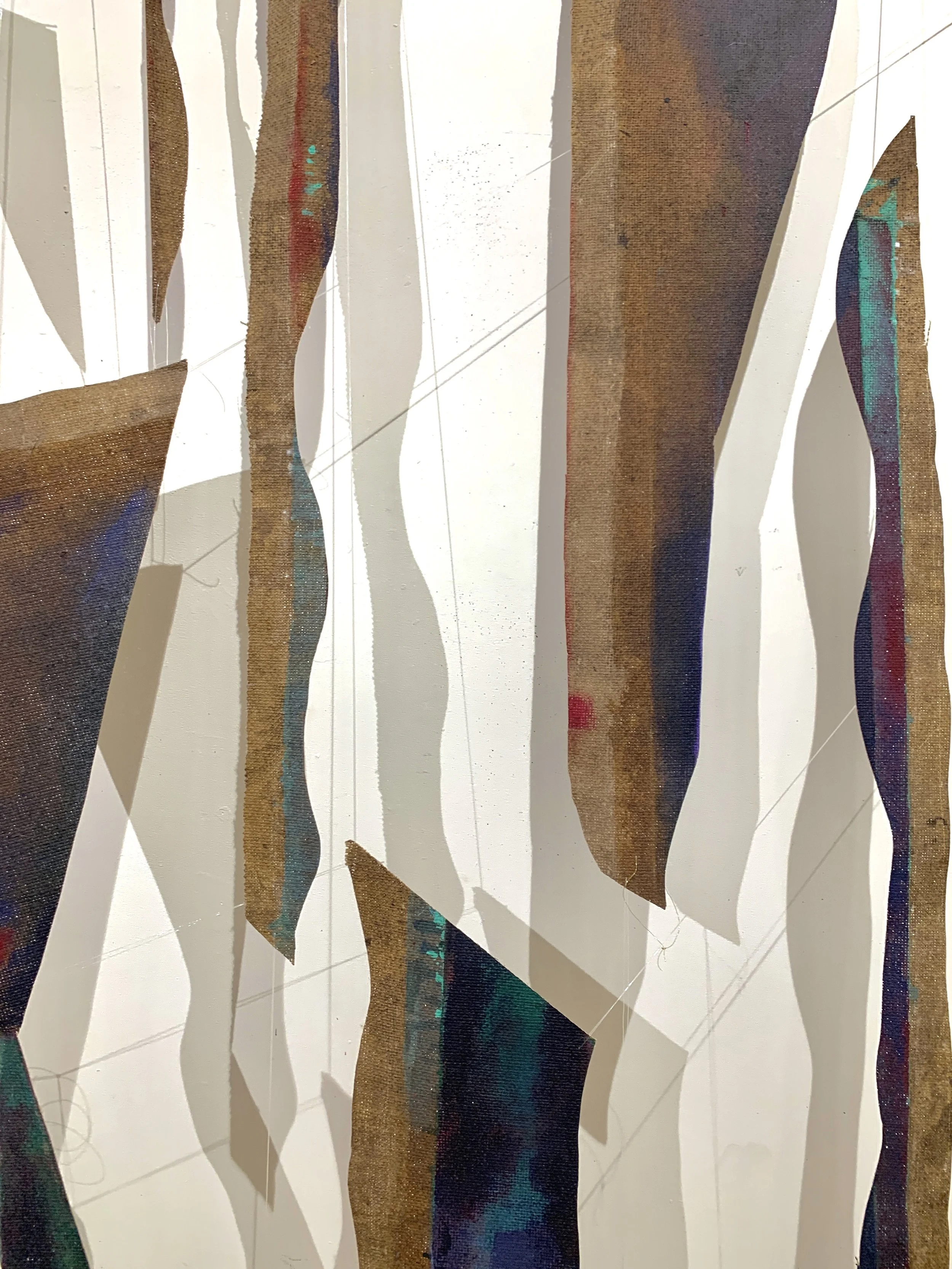 Archaeology of a painting, detail