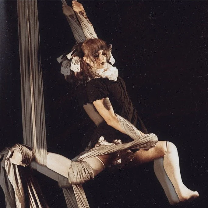 🖤 𝕕𝕠𝕝𝕝𝕗𝕒𝕔𝕖 🖤
*
*
*
#nashvillecircus #nashvilleart #halloween #aerialsilks