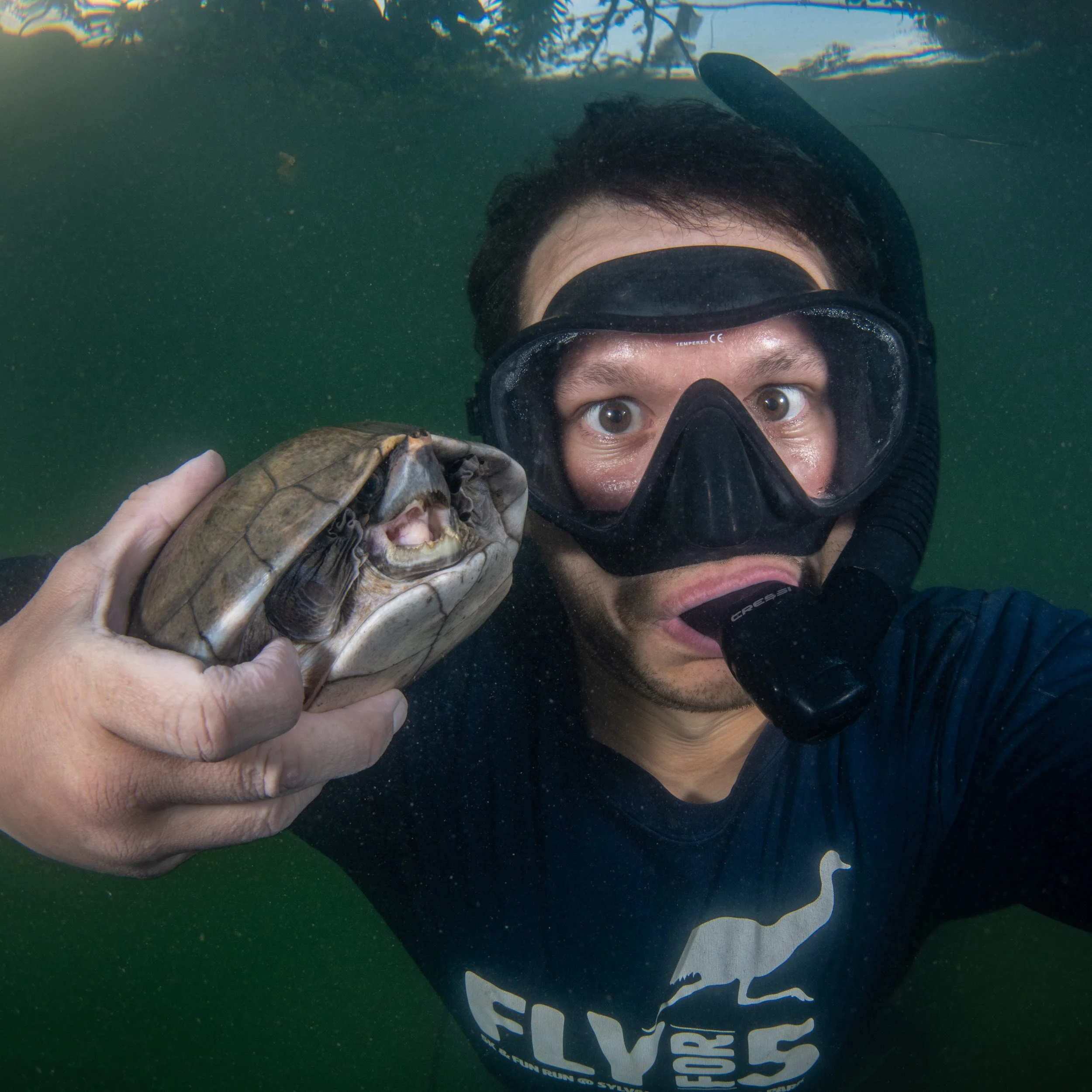 Anton Sorkin with turtle