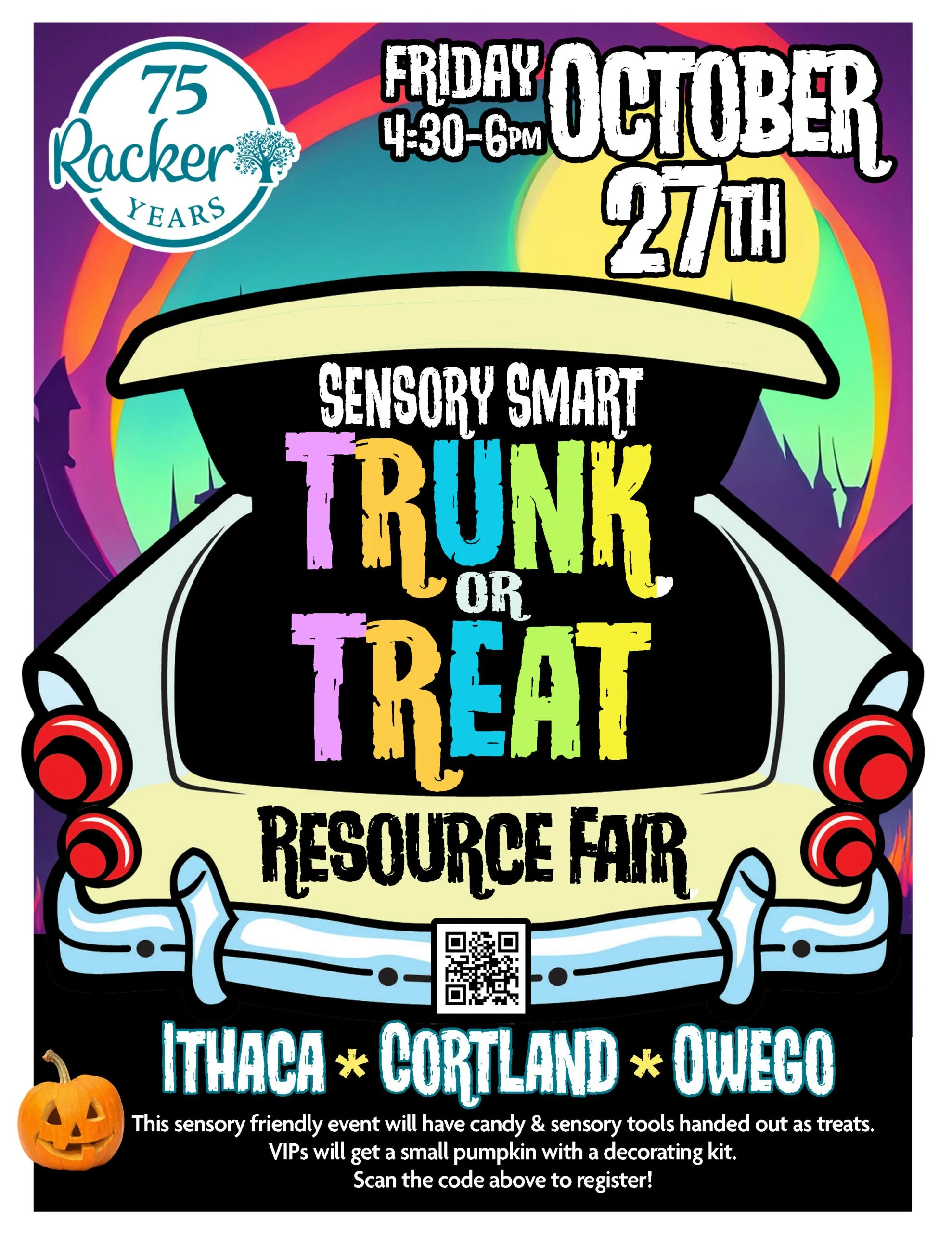 Halloween Sensory Smart Trunk or Treat &amp; Resource Fair