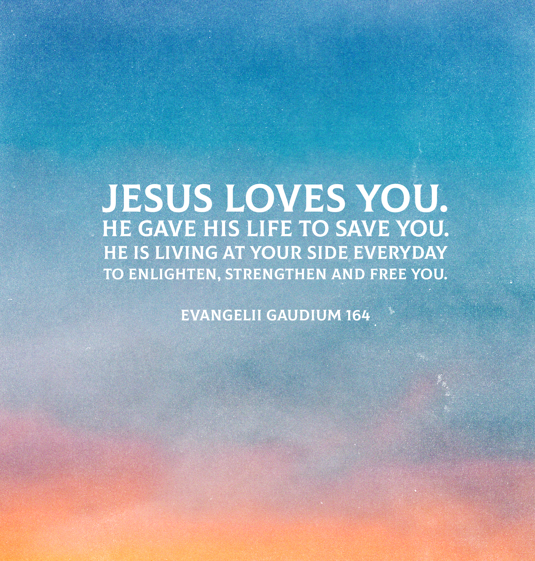 Encountering Jesus and allowing Him to change us, every day.