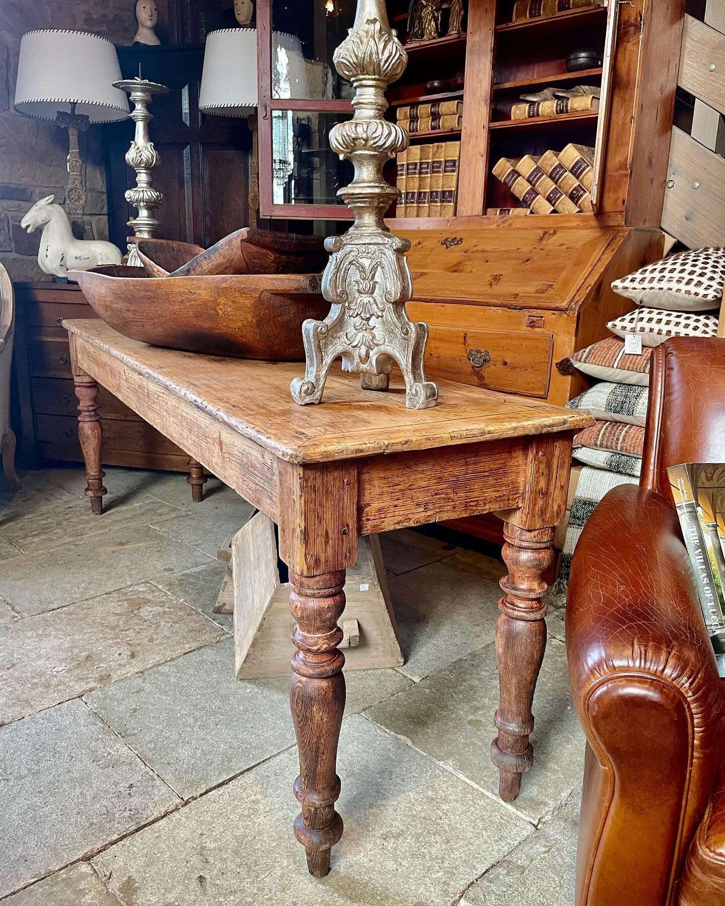 New arrival in store today! Lovely 19th Century English pine servery /scullery  table with fabulous long narrow proportions.
Open Friday 11am-3pm for all your antique, garden homeware and interior requirements 💕
#antique #antiques #antiquefurniture 