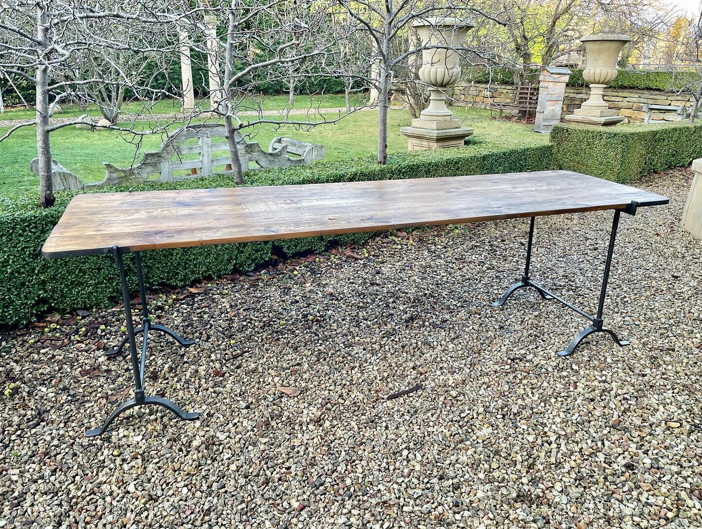 The last of @thejardinroom fabulous Contemporary Campaign tables for the moment until we receive our next shipment of our beautifully forged iron legs. 
Open Saturday 11am-3pm 
#antique #antiques #antiquedealer #antiquedealersoninstagram #contemporar