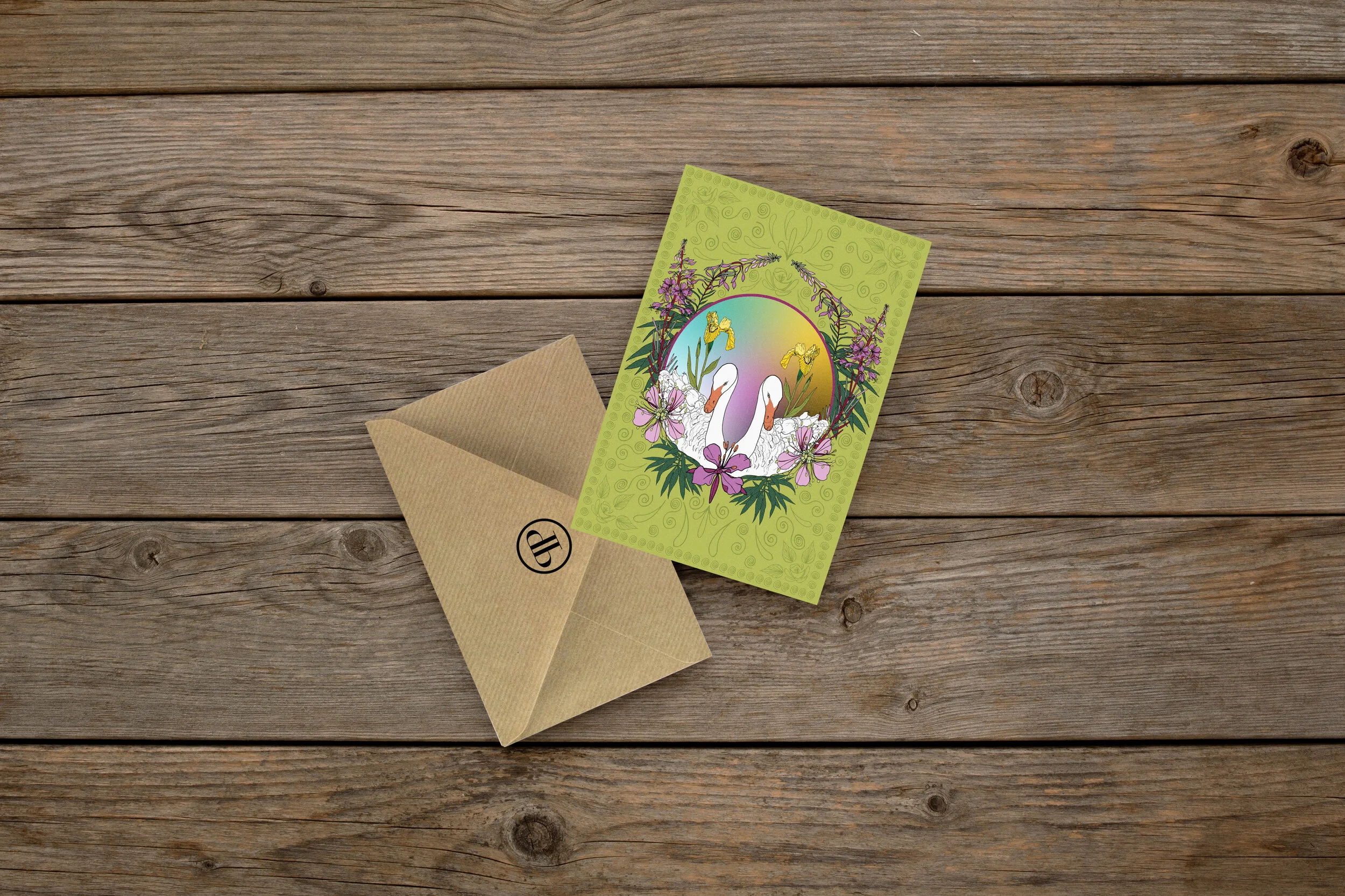 fancy swan card green.jpg