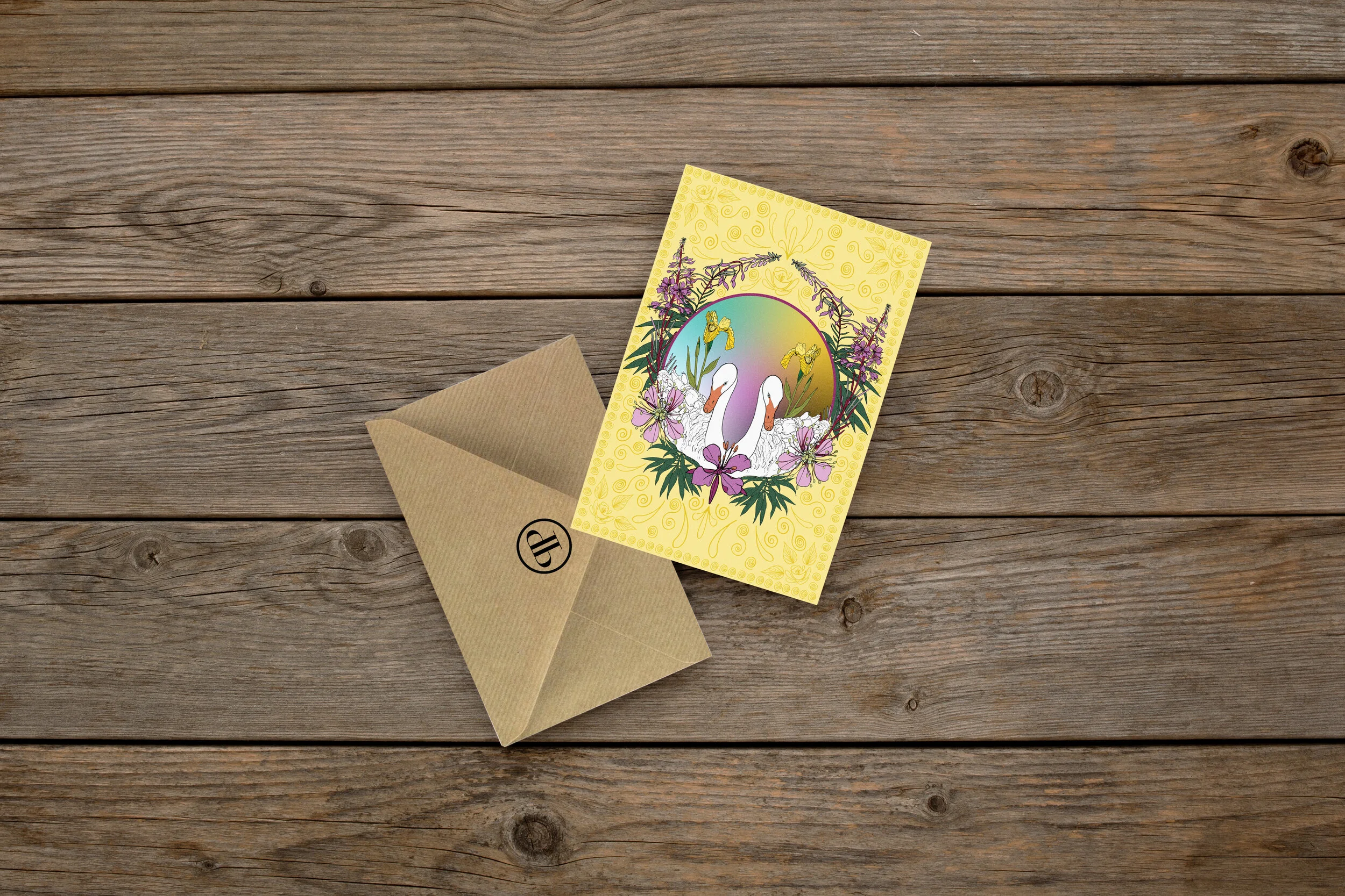fancy swan card yellow.jpg