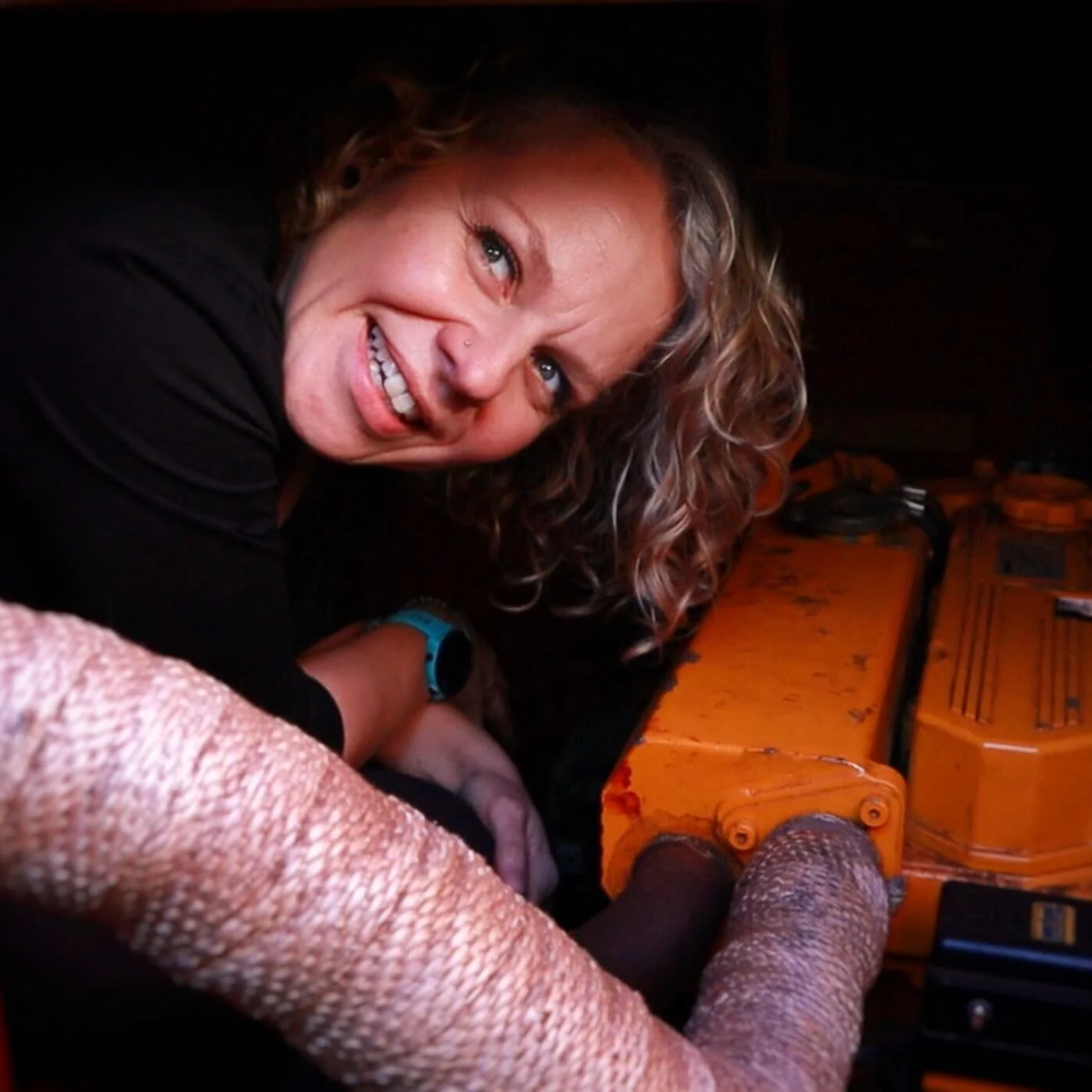 Luckily my gorgeous Wife can fit in the tiny space below the washing machine to replace the oil. We did fuel/oil filters and engine oil. It didn&rsquo;t quite go to plan but we sussed it out after dumping 3 litres of oil in the bilge! It&rsquo;s all 