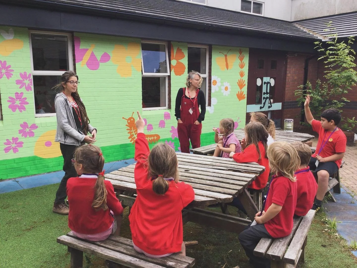 Sophias Illustration and I had the honour of meeting the Ethos Ambassadors on Thursday to discuss the mural we are creating for Guilden Sutton Church of England Primary School. Can&rsquo;t wait to get painting again this weekend. This project has bee