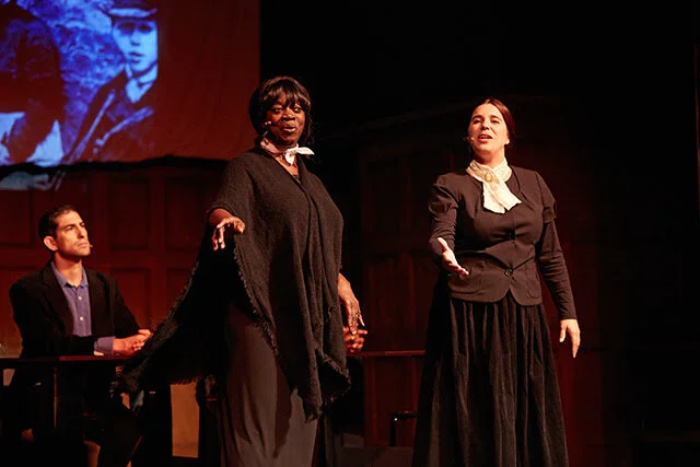 Singing “Women Hold Up Half the Sky” Actors are Julia Nixon and Jenna Stein. Photo: Sean Scheidt