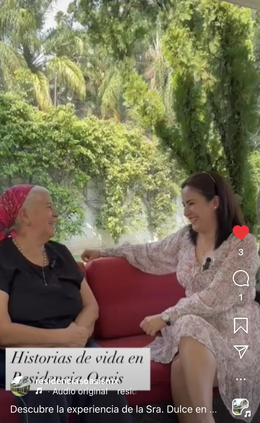 Una Conversación con la Sra. Dulce: Vida y Alegría en Residencia Oasis Cuernavaca