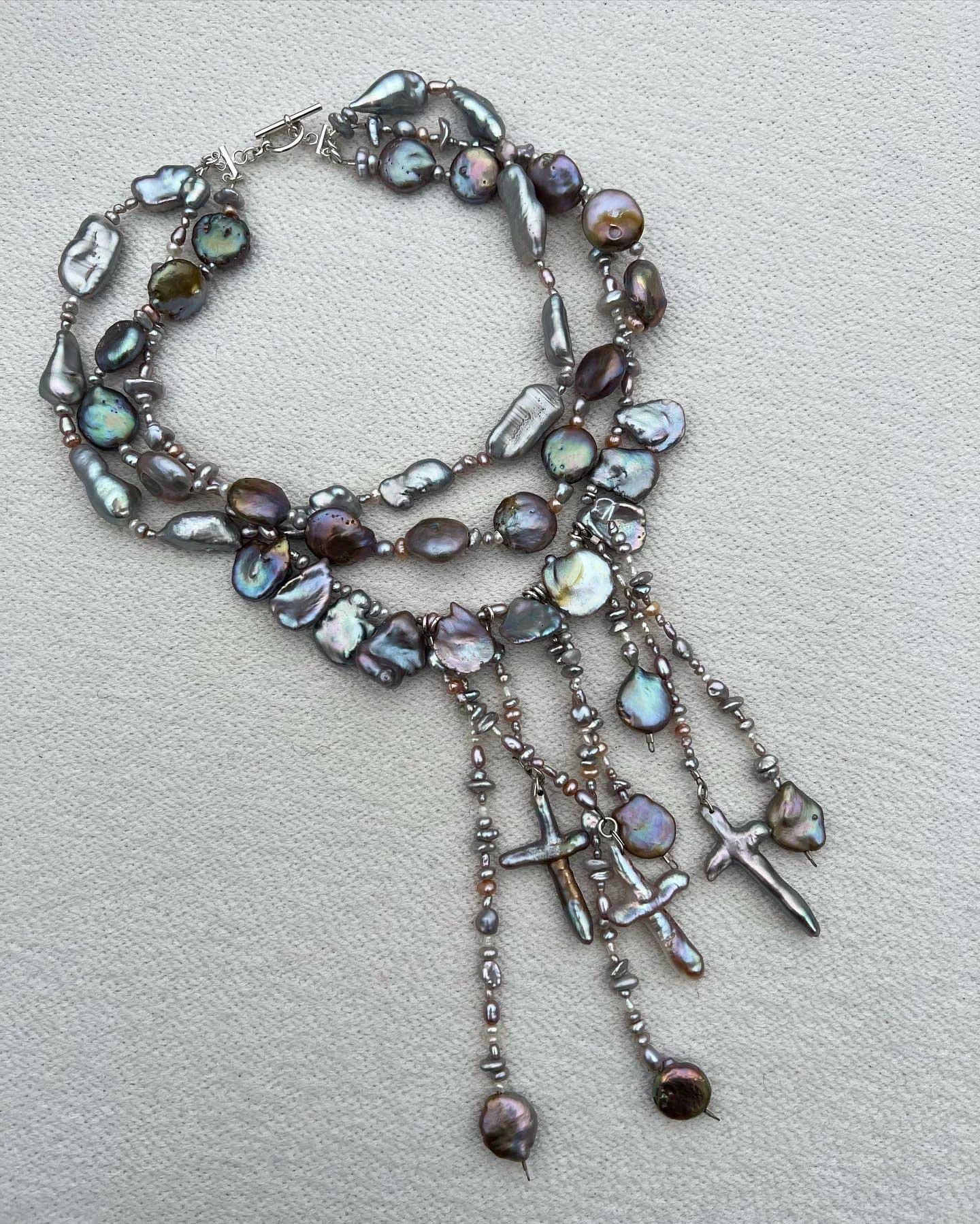 MOTHER OF PEARL Drip Choker — SUBSURFACE