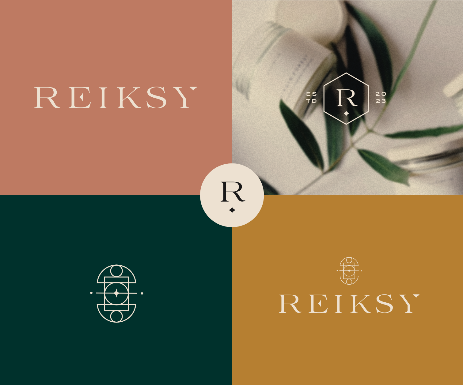reiki candle brand design candle website design