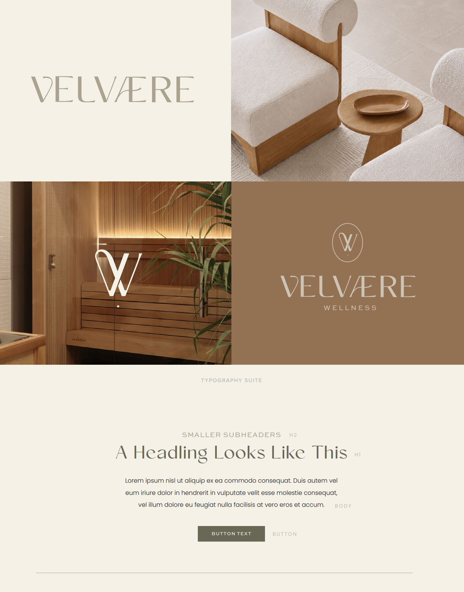 wellness business website design brand identity for wellness business