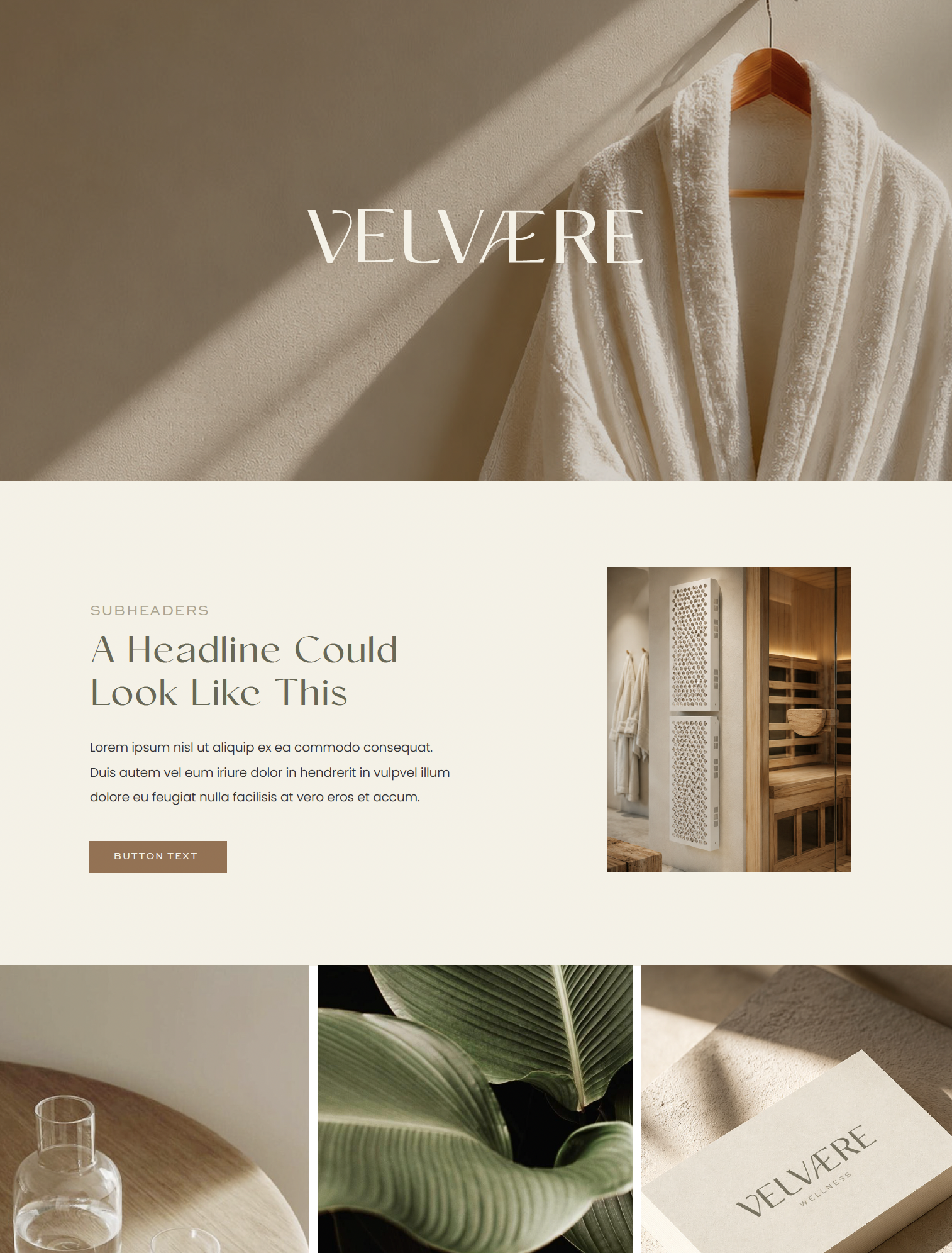Wellness brand identity design