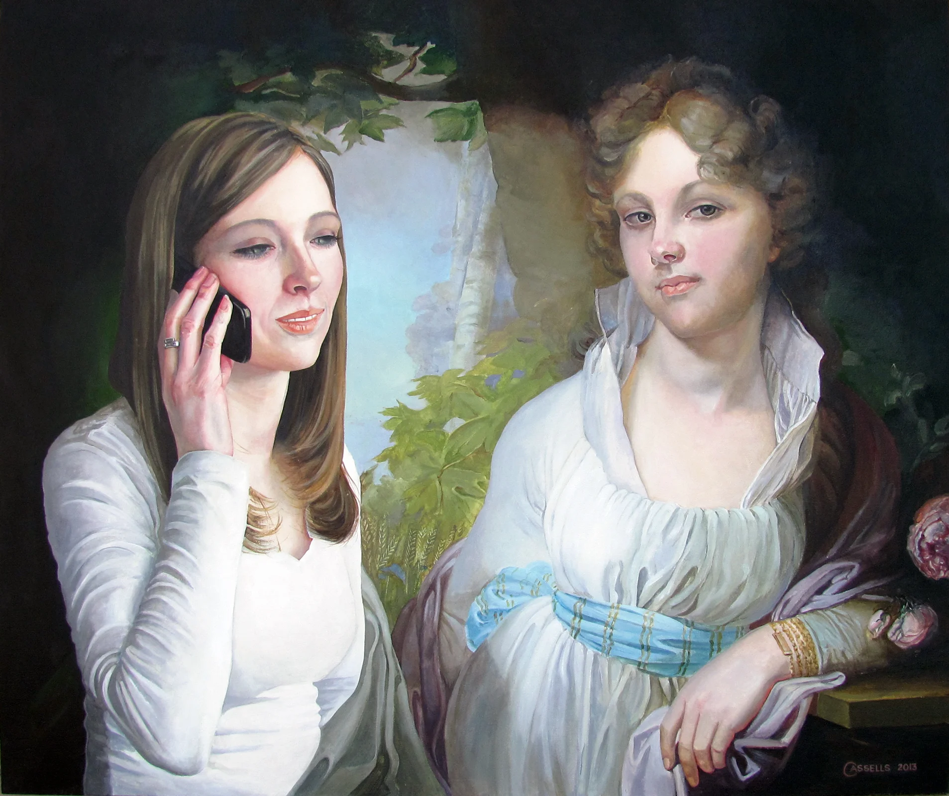 “Jen and Maria Lopukhina, after Vladimir Lukich Borovikovskii)”