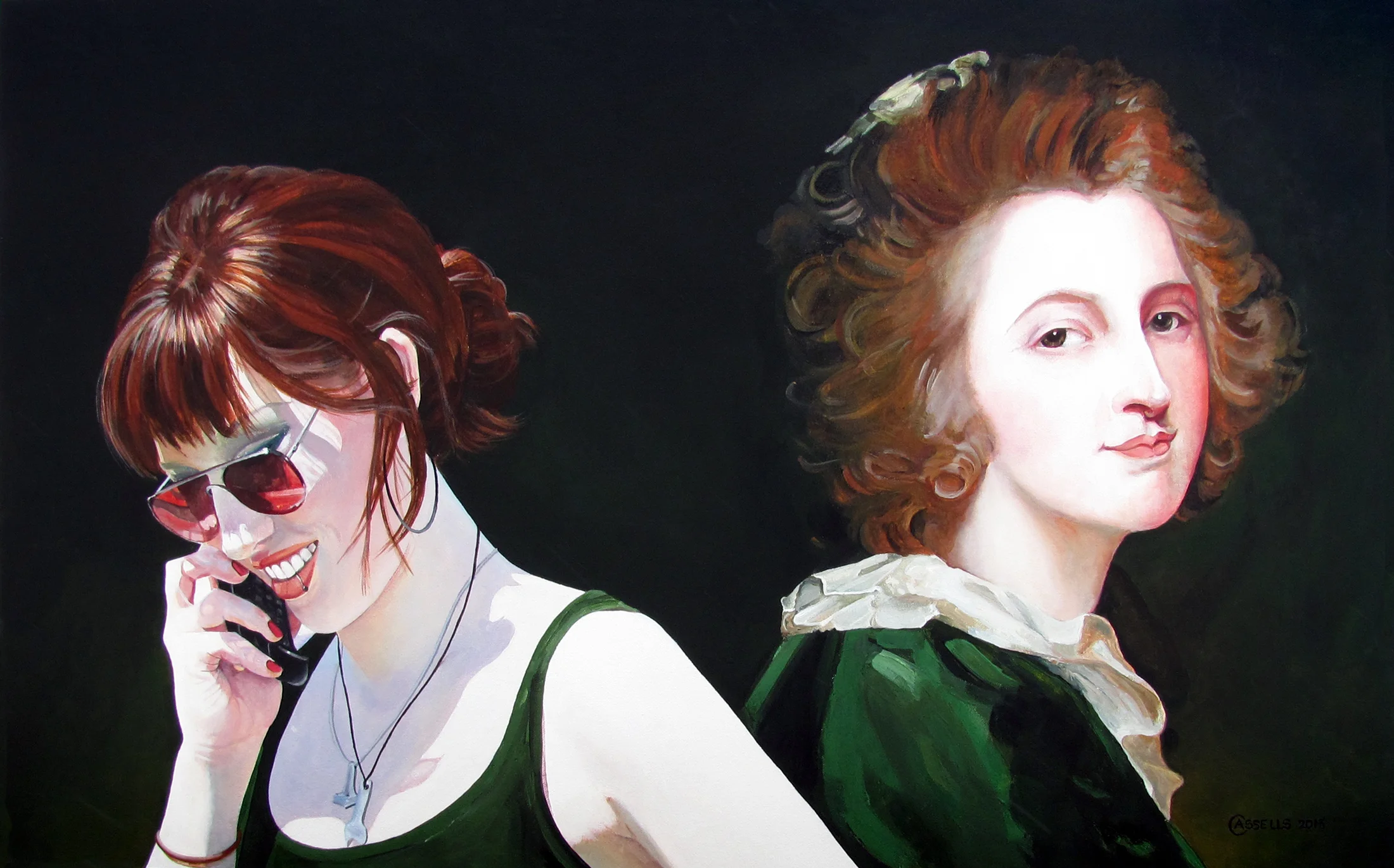 "Kate and Ann Barbara Russell (after George Romney)"