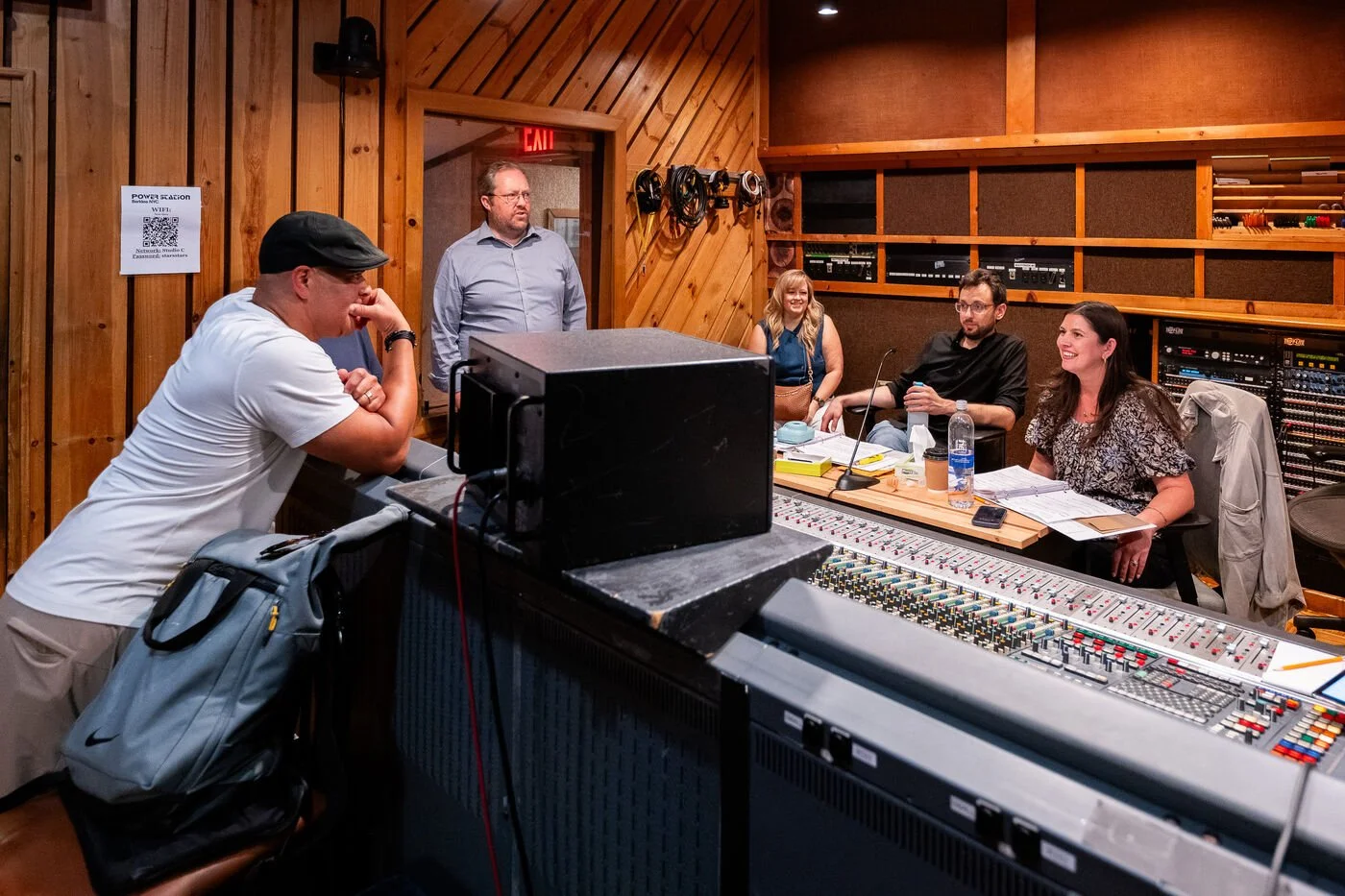 Control room: Christopher Jackson, Graham Fuller, Angela Rathbun, Dan Graeber, and Kristina Fuller