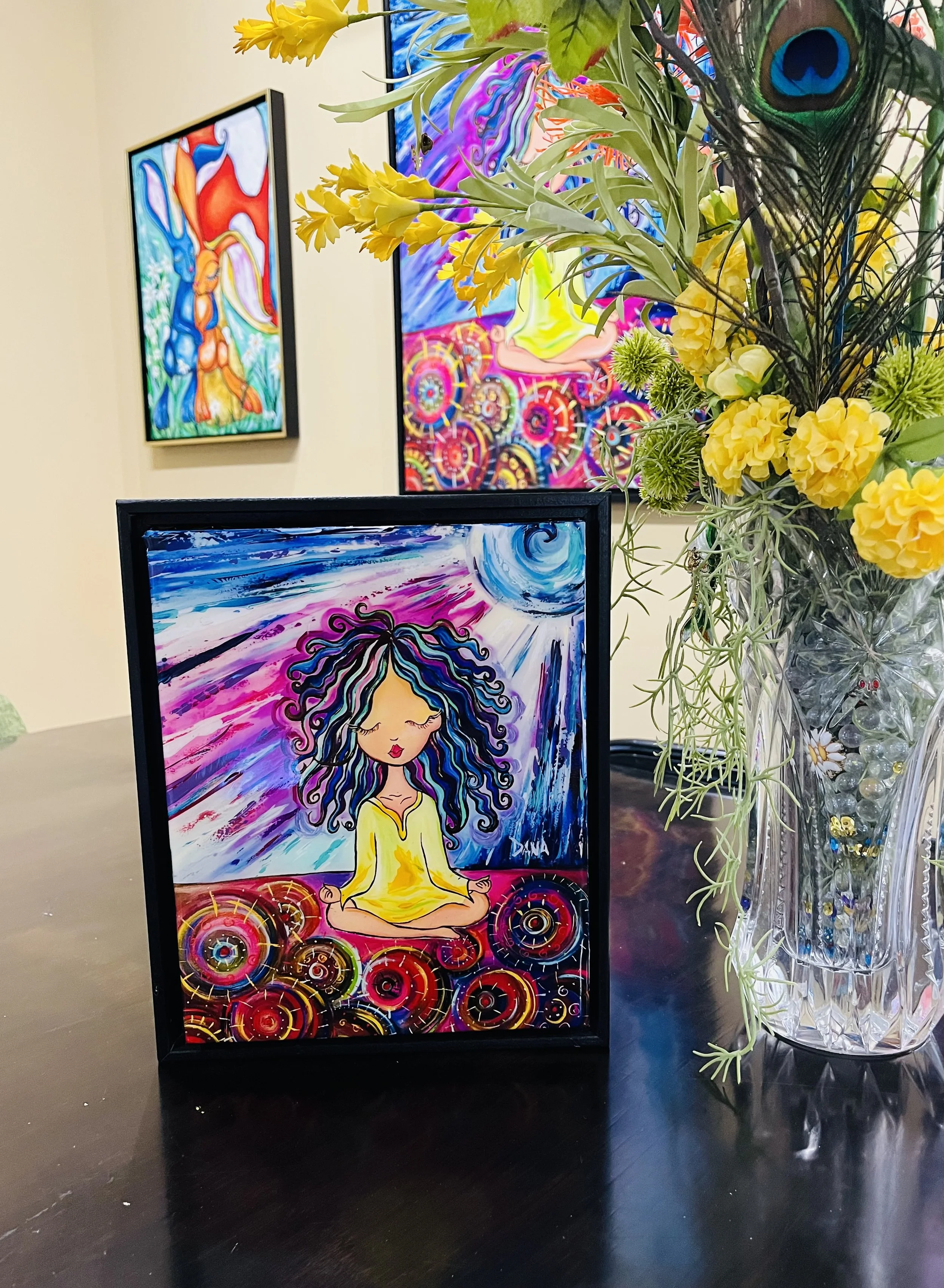 Third Eye Open Embellished Giclée 11x14 | Contact Dana directly to purchase this item.