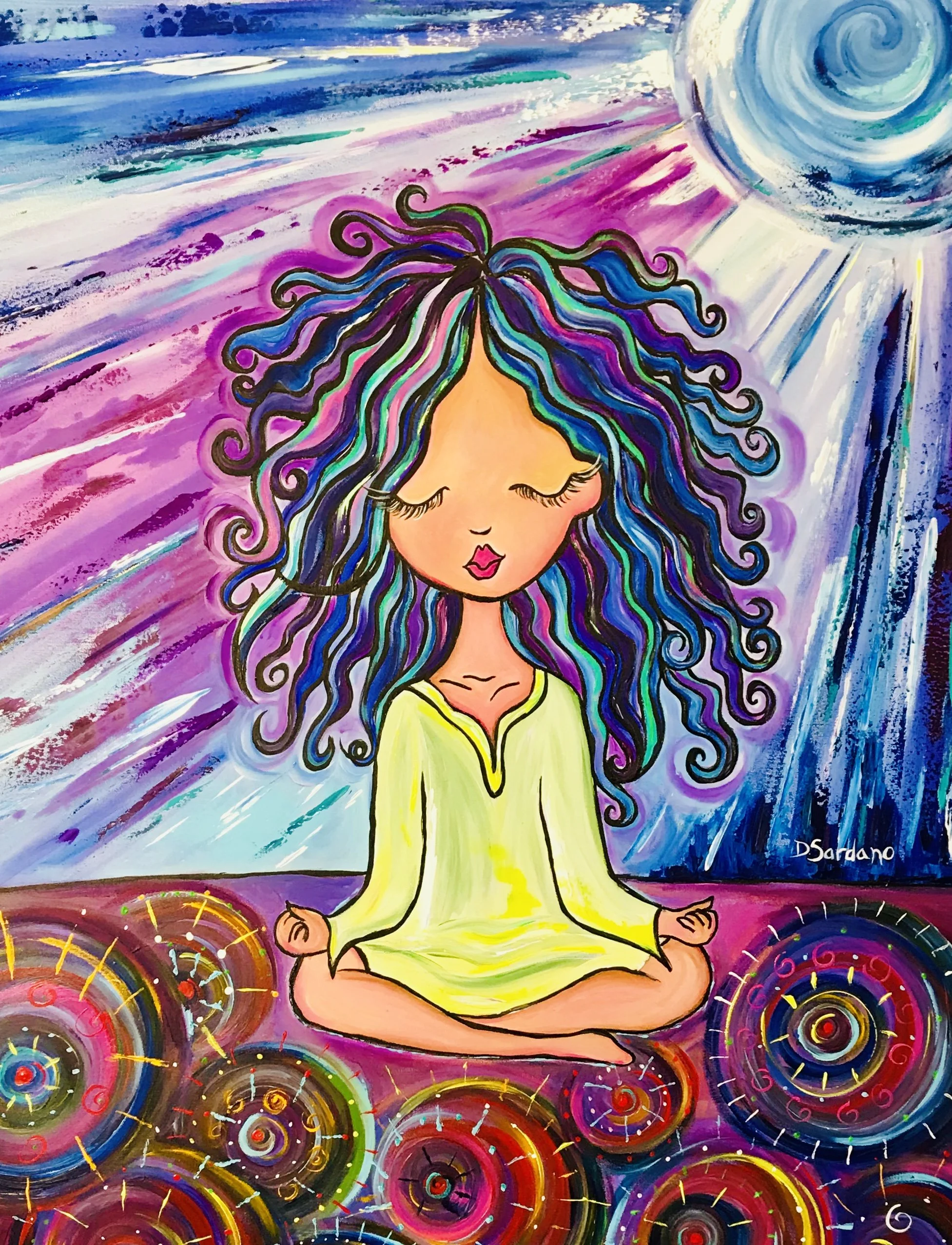 Third Eye Open 30x40 Embellished Giclée Contact Dana directly to purchase this item.