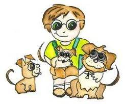 veda pic Amo with puppies.jpg