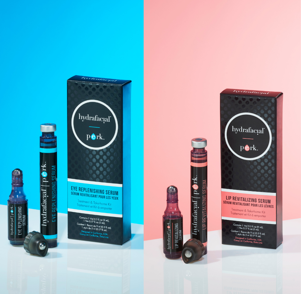 HydraFacial Lip Perk and Eye Perk professional treatments for targeted lip and eye hydration at Sibu Skin and Beauty Canberra