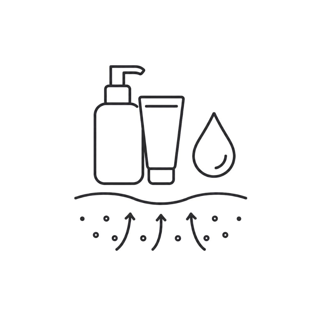 Professional skin home care supporting hydration and the skin barrier