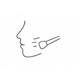Makeup sitting unevenly on the skin