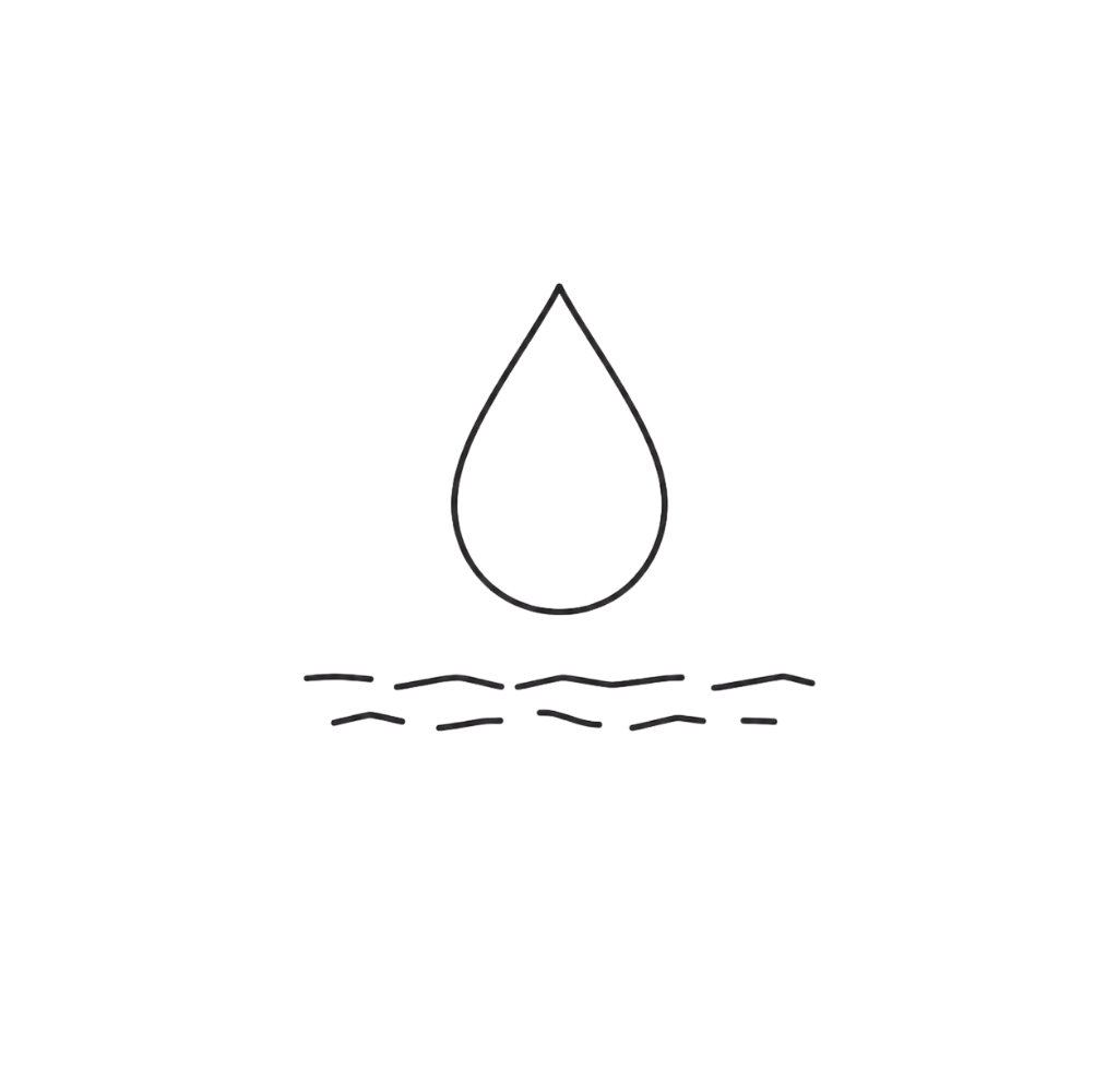 Clinical line-art icon representing dryness and surface build-up on the skin.