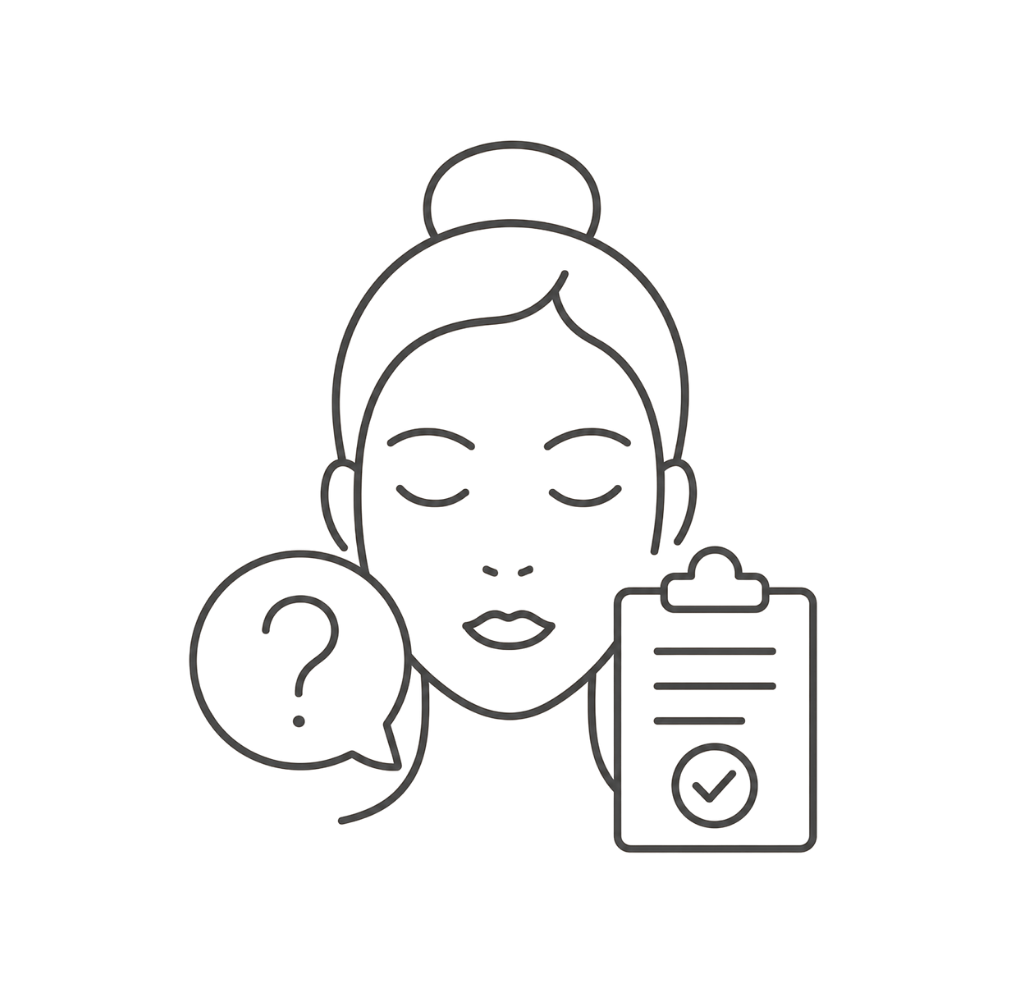 Skin consultation visual representing professional guidance on where to start with dehydration and dullness treatments at Sibu Skin and Beauty.