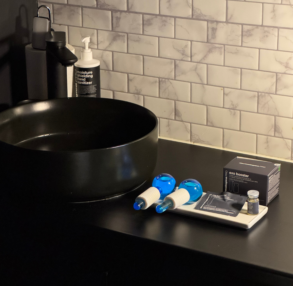 Facial treatment enhancement being performed at Sibu Skin and Beauty