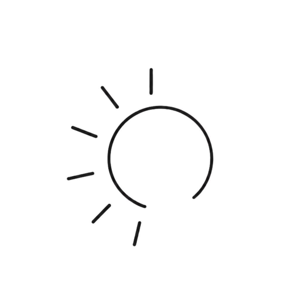 Clinical line-art icon representing dull skin lacking brightness and radiance.
