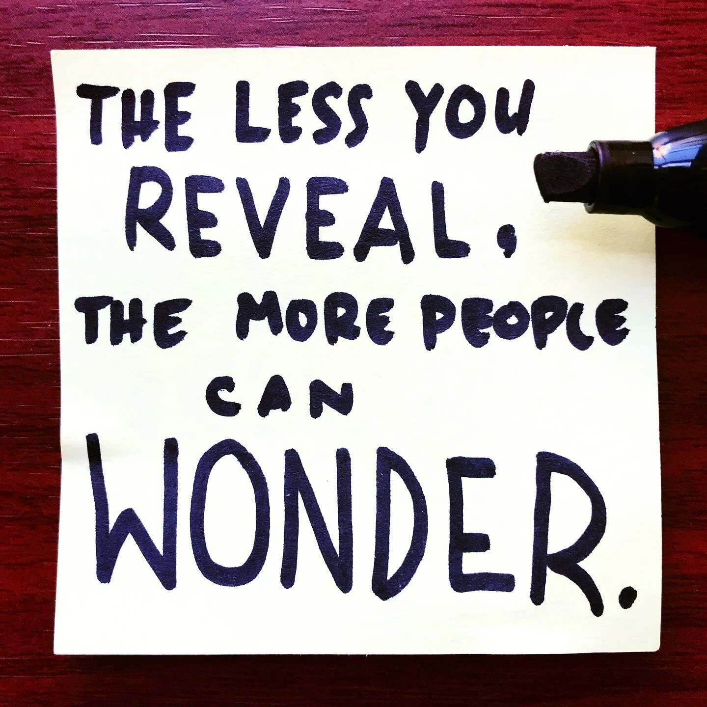 Show vs tell. Walk vs talk. Do vs think.