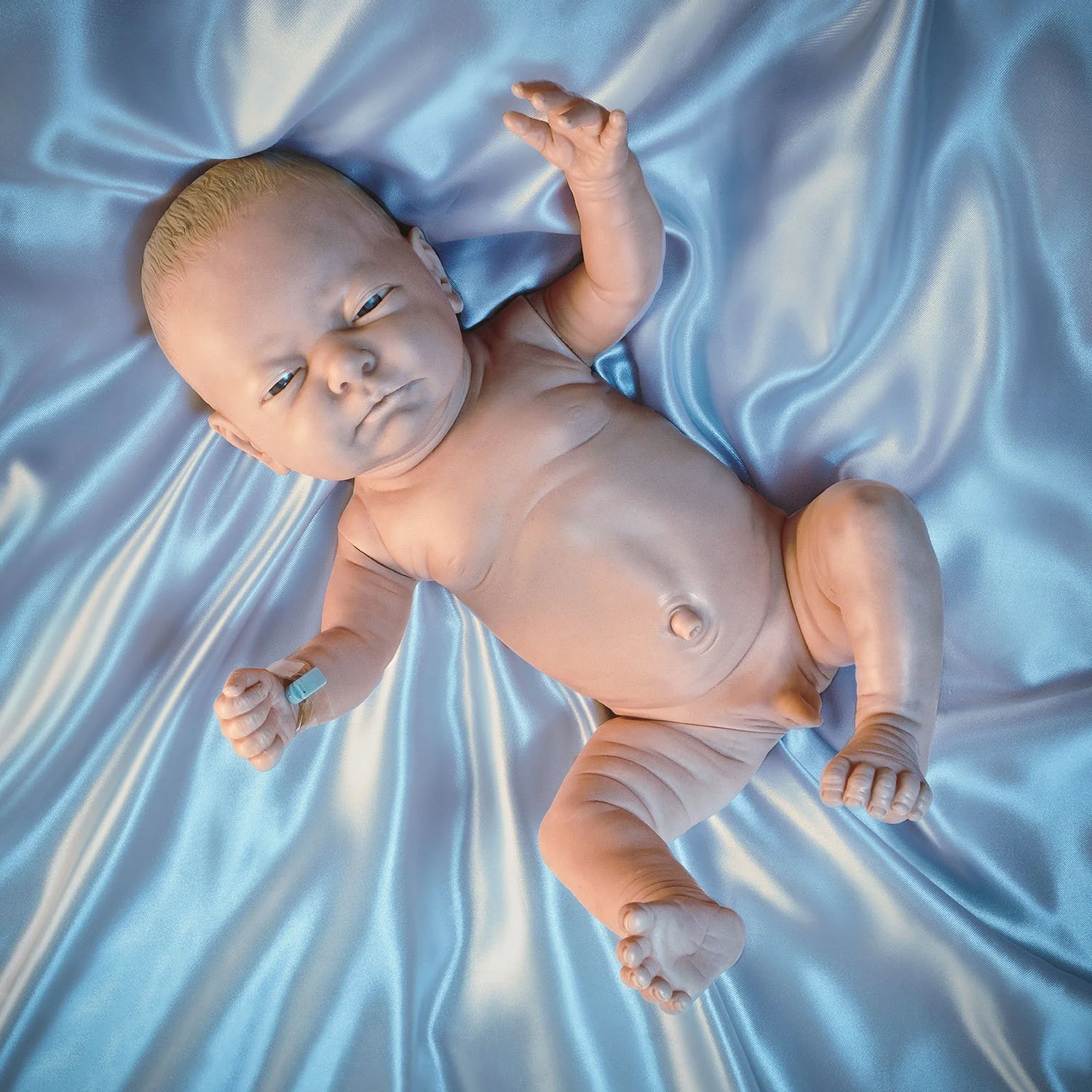 Anatomically correct white baby boy doll