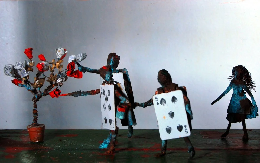  Detail of ‘Painting the Roses Red’ 