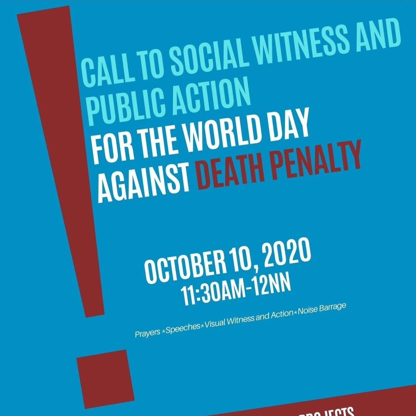 NO to tyrannical KILLER-PROJECTS, NO to DEATH PENALTY!