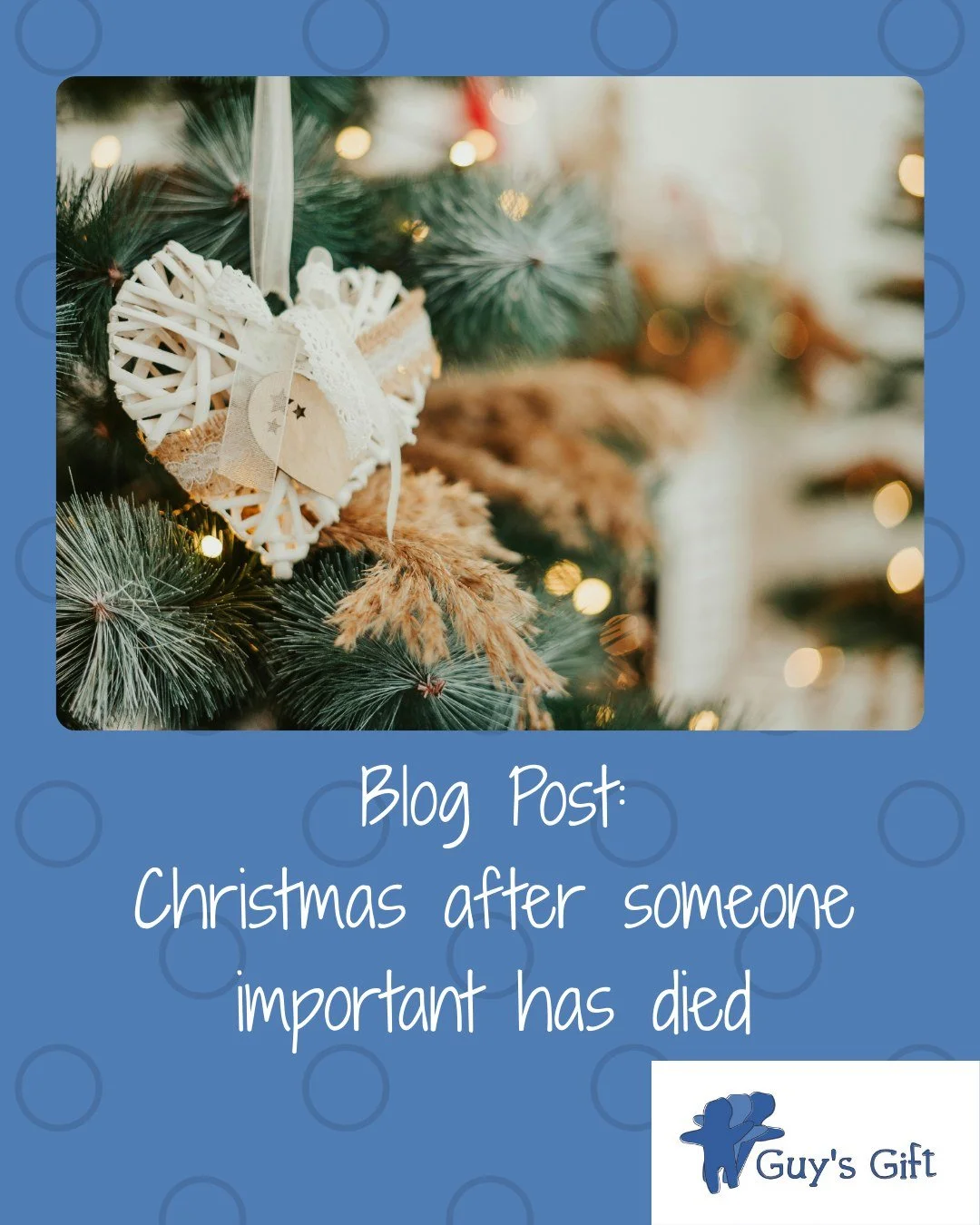 Sharing our lateste blog post about Christmas after bereavement. 

Christmas can feel hard when a loved one is missing from the celebrations. Have a read of our blog post here, with some tips and ideas about remembering someone special at Christmas. 